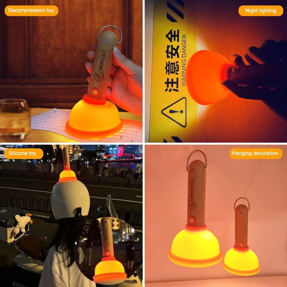 Plunger Nachtlamp™  | De Perfecte Mix van Functie en Fun!